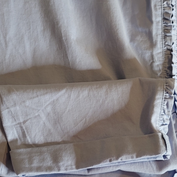 NWT: Lane Bryant Blue Ruffle Boyfriend Pan… - Picture 5 of 9